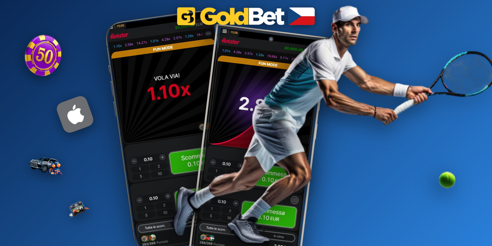 Aviator online v Goldbet Casino s panely dual bet, auto-cashout a živým žebříčkem výher