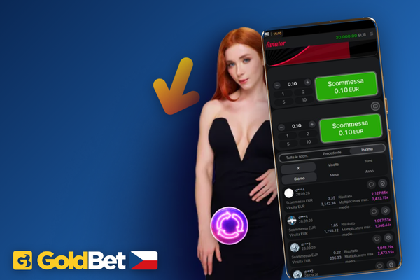 Demo Aviator v katalogu crash her Goldbet Casino — klikni a hraj zdarma
