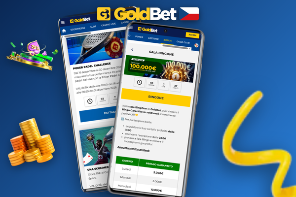 Goldbet bonus bez vkladu dostupný ihned po registraci bez počátečního vkladu
