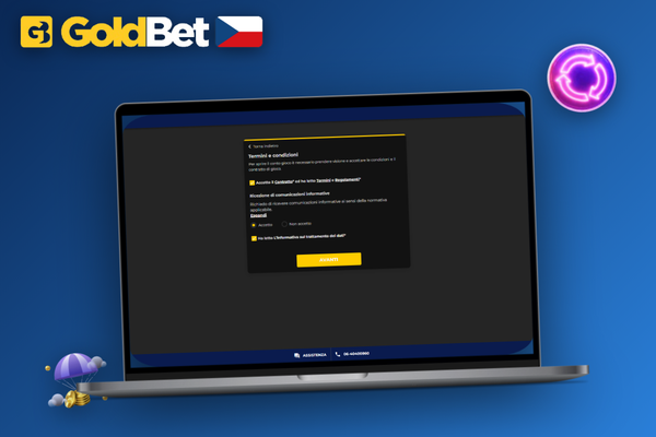 Dvoufaktorové ověření účtu po registraci zajišťuje maximální bezpečnost v Goldbet Casino