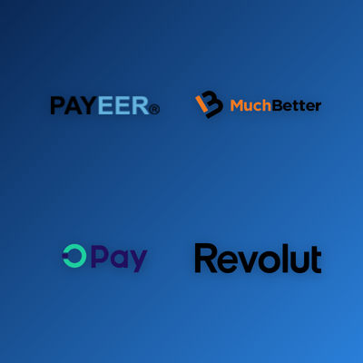 Elektronická peněženka Revolut a Apple Pay pro výběr v Goldbet Casino
