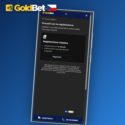 Telefonní číslo a SMS kód pro dvoufaktorové přihlášení v Goldbet Casino