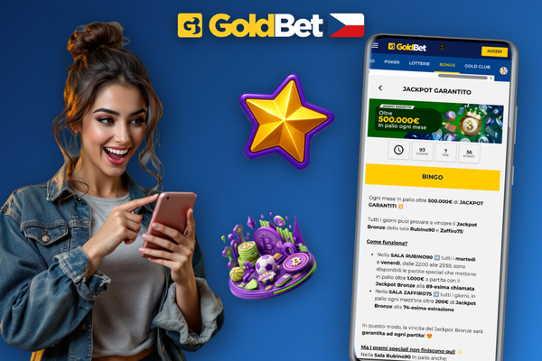 Registrační formulář Goldbet Casino s polem pro zadání promo kódu GOLDBONUS