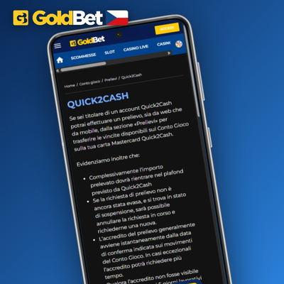 Sportovní sázky v mobilní aplikaci Goldbet Casino s live kurzy a cashout funkcí